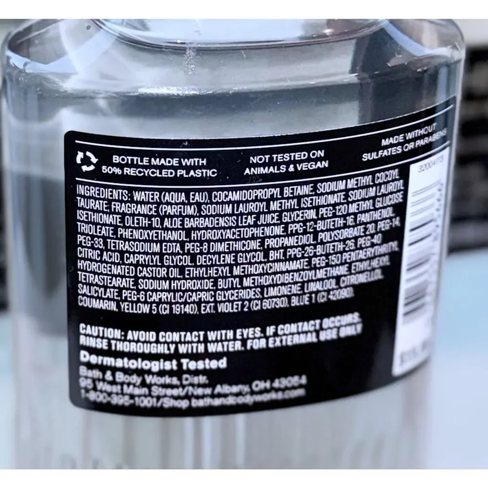 Bath & Body Works 10 fl oz GRAPHITE for Men 3-in-1 Hair Face Body Wash Gel x3